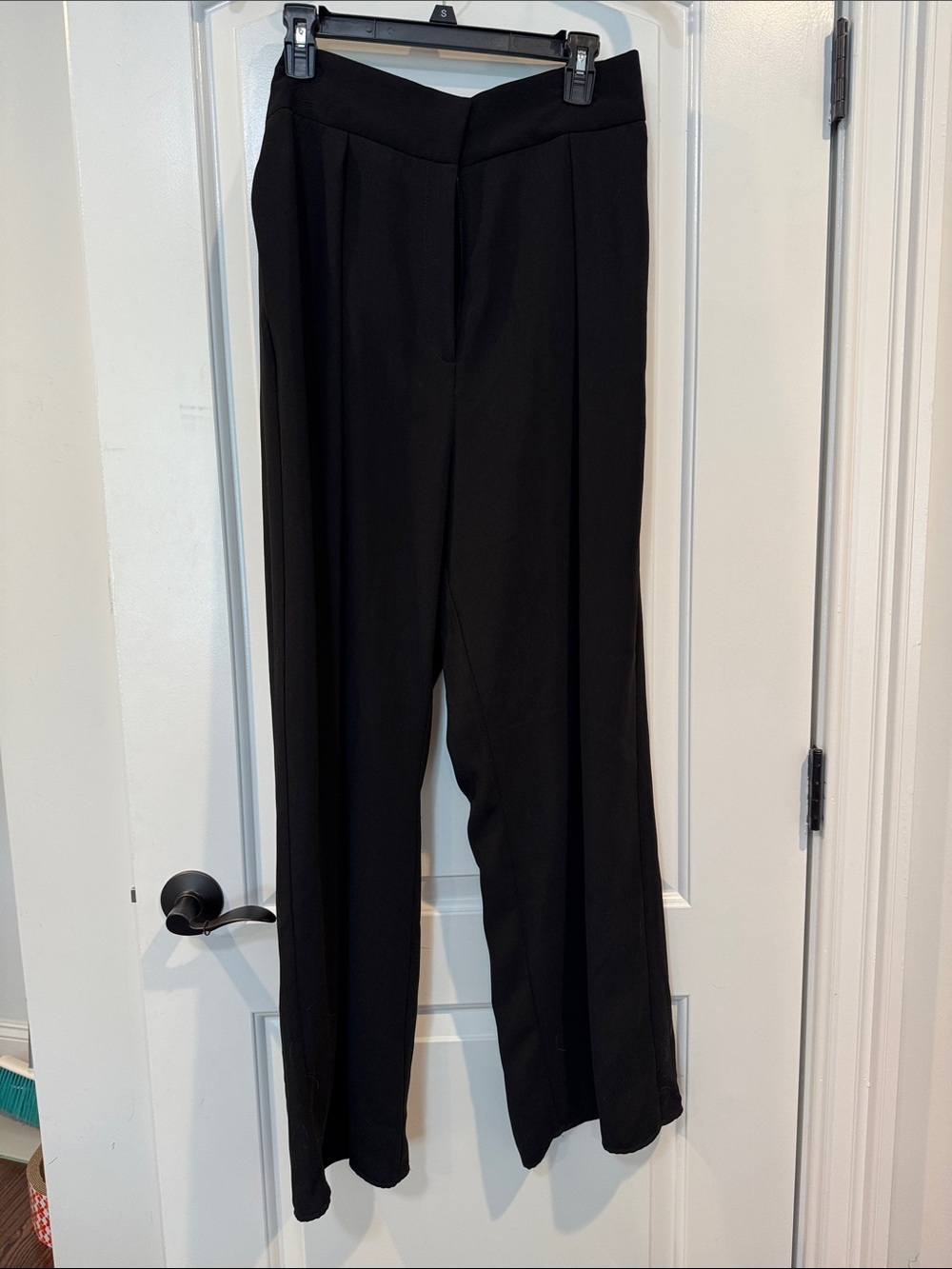 River Island Black Elastic-Waist Trousers